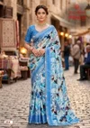 Prachi Vol 2 By Kashvi Pc Rimzim Cutwork Swarovski Saree
